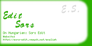 edit sors business card